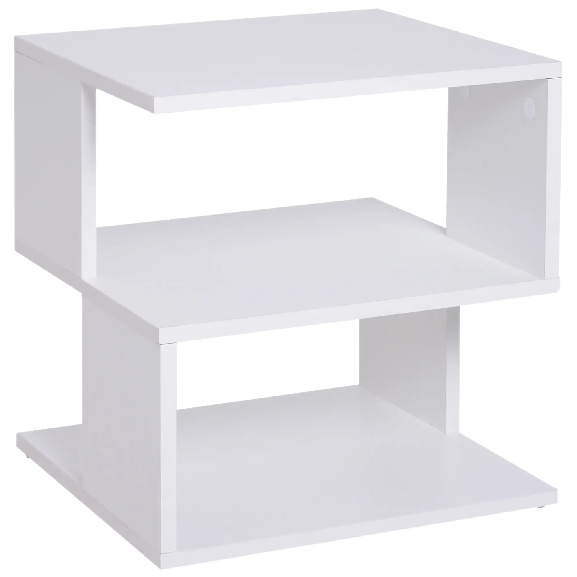 Slim Nightstand, Bedside Stand for Small Spaces Side Tables White at Gallery Canada