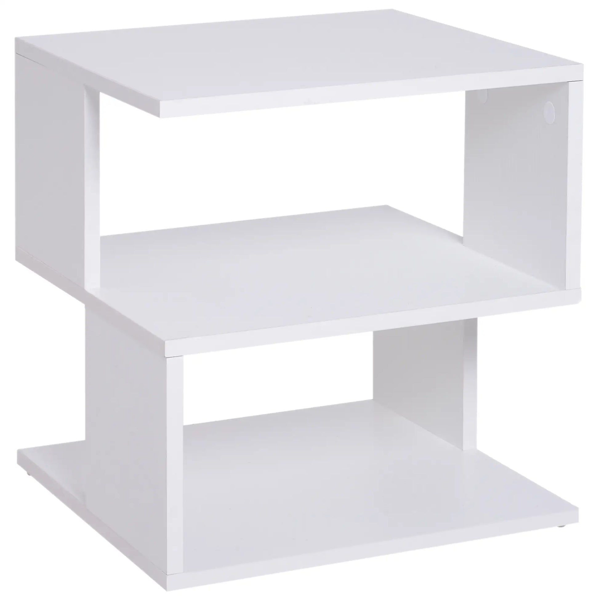 Slim Nightstand, Bedside Stand for Small Spaces Side Tables White at Gallery Canada