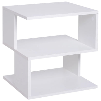 Slim Nightstand, Bedside Stand for Small Spaces Side Tables White at Gallery Canada