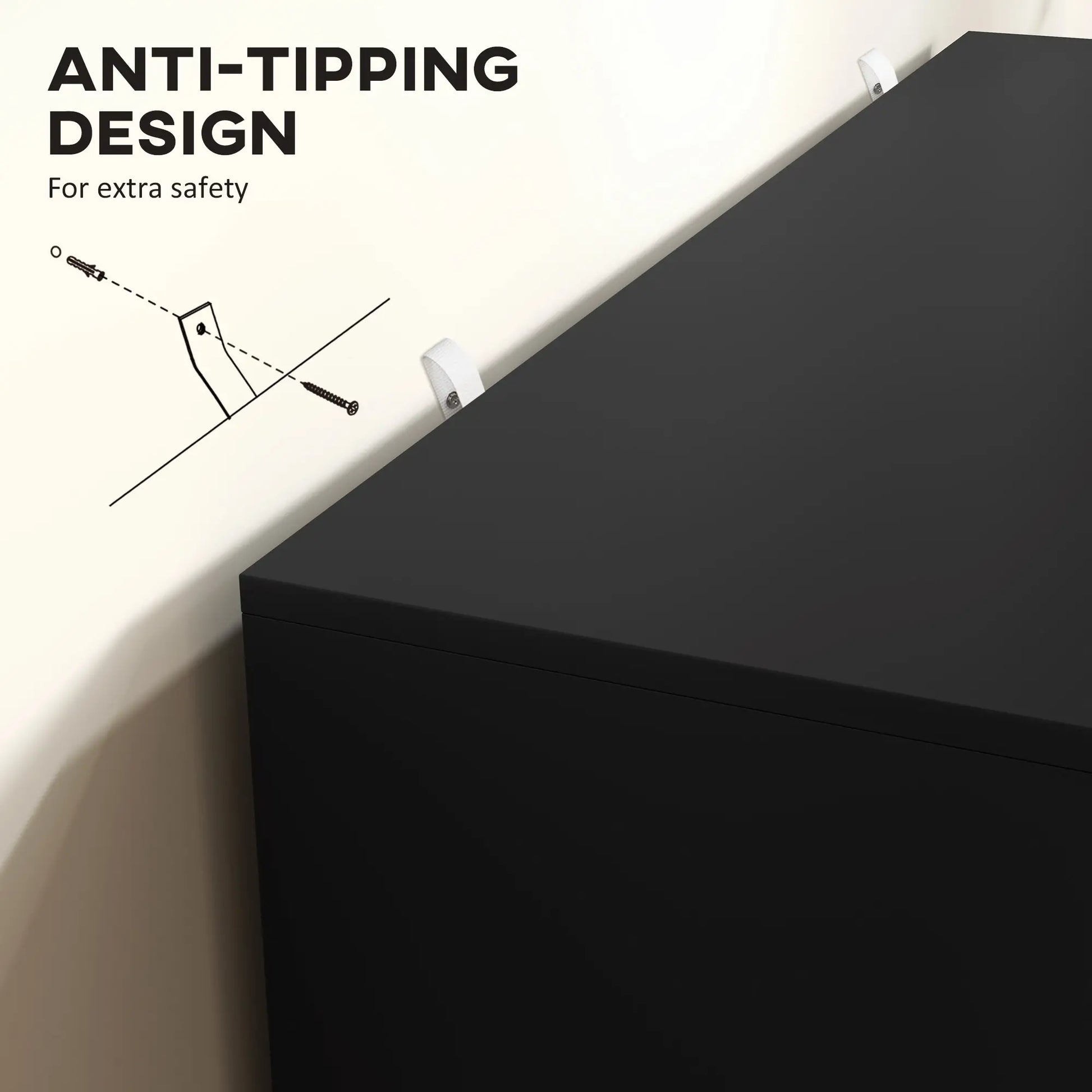 Modern Kitchen Cabinet, Sideboard with Adjustable Shelves, Black Bar Cabinets at Gallery Canada