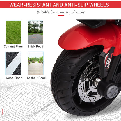 Kids Electric Motorcycle Ride-On Toy, 6V, Red Electric Motorcycles at Gallery Canada