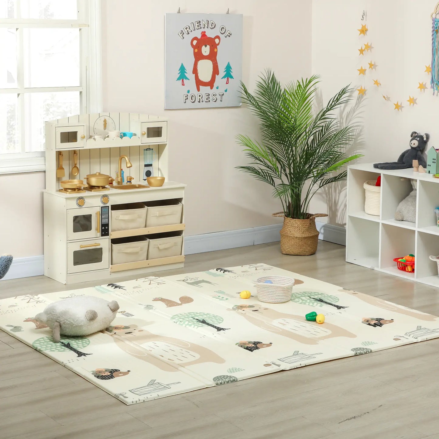 Double Sided Baby Play Mat, Reversible Waterproof, Animal Theme Kids Gym & Playmats at Gallery Canada