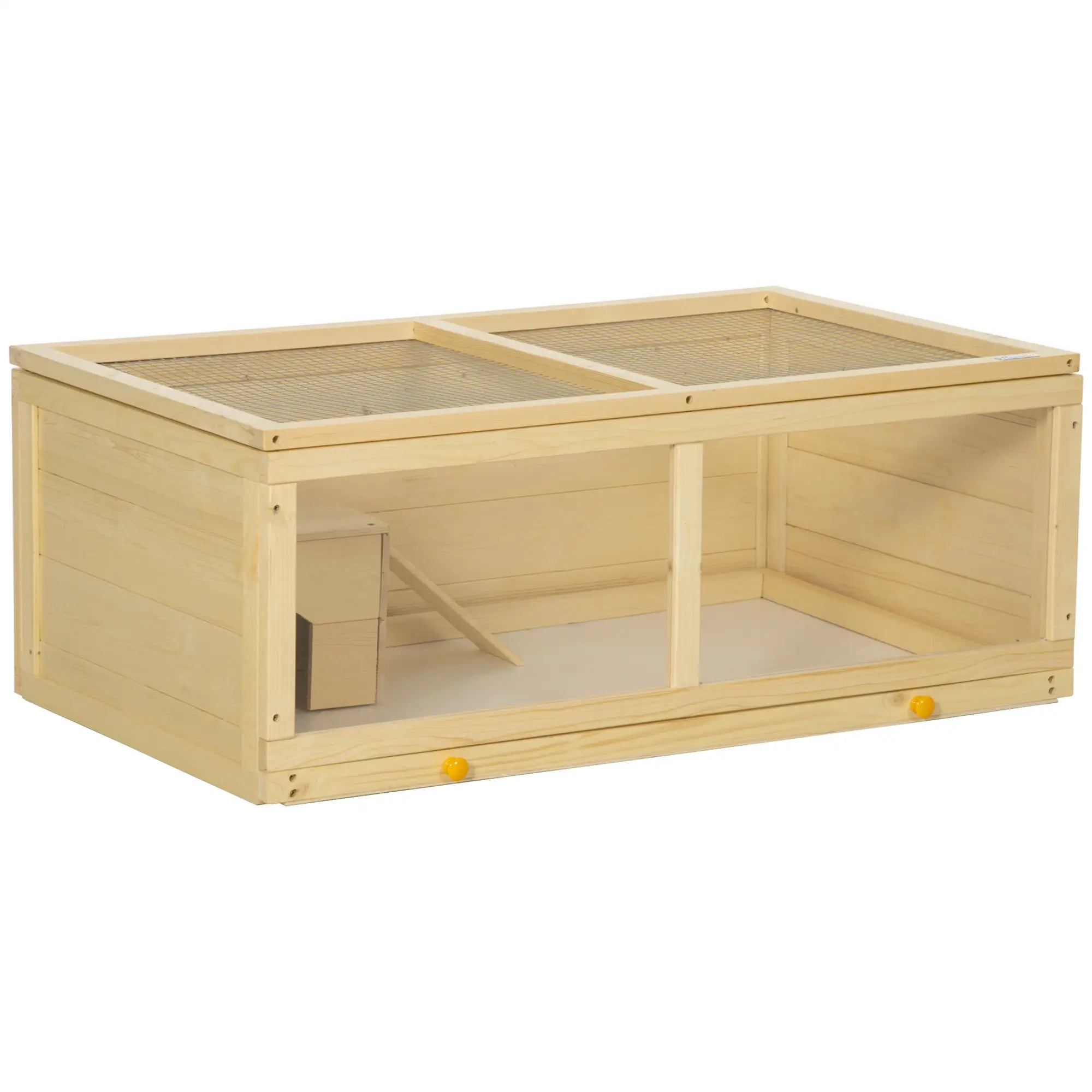 Small Animals Hutch With Sliding Tray, Play House, Natural Wood Hamster Cages at Gallery Canada