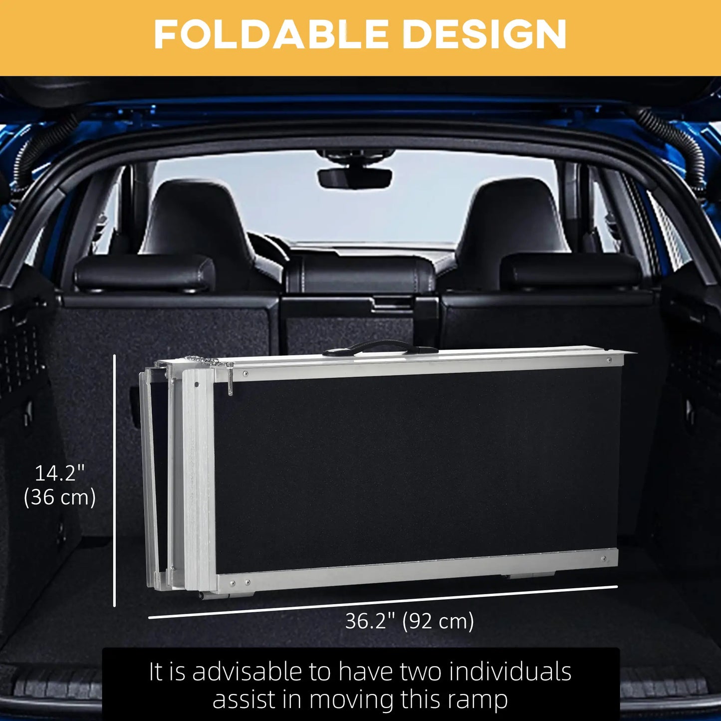 6ft Foldable Aluminum Wheelchair Ramp, Non-Skid, Portable Knee Walker & Wheelchair Ramps at Gallery Canada