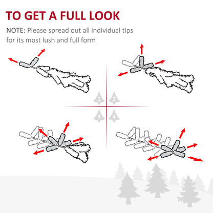 7' PVC Slim Pencil Artificial Christmas Tree, 390 Branch Tips Pencil Christmas Trees at Gallery Canada