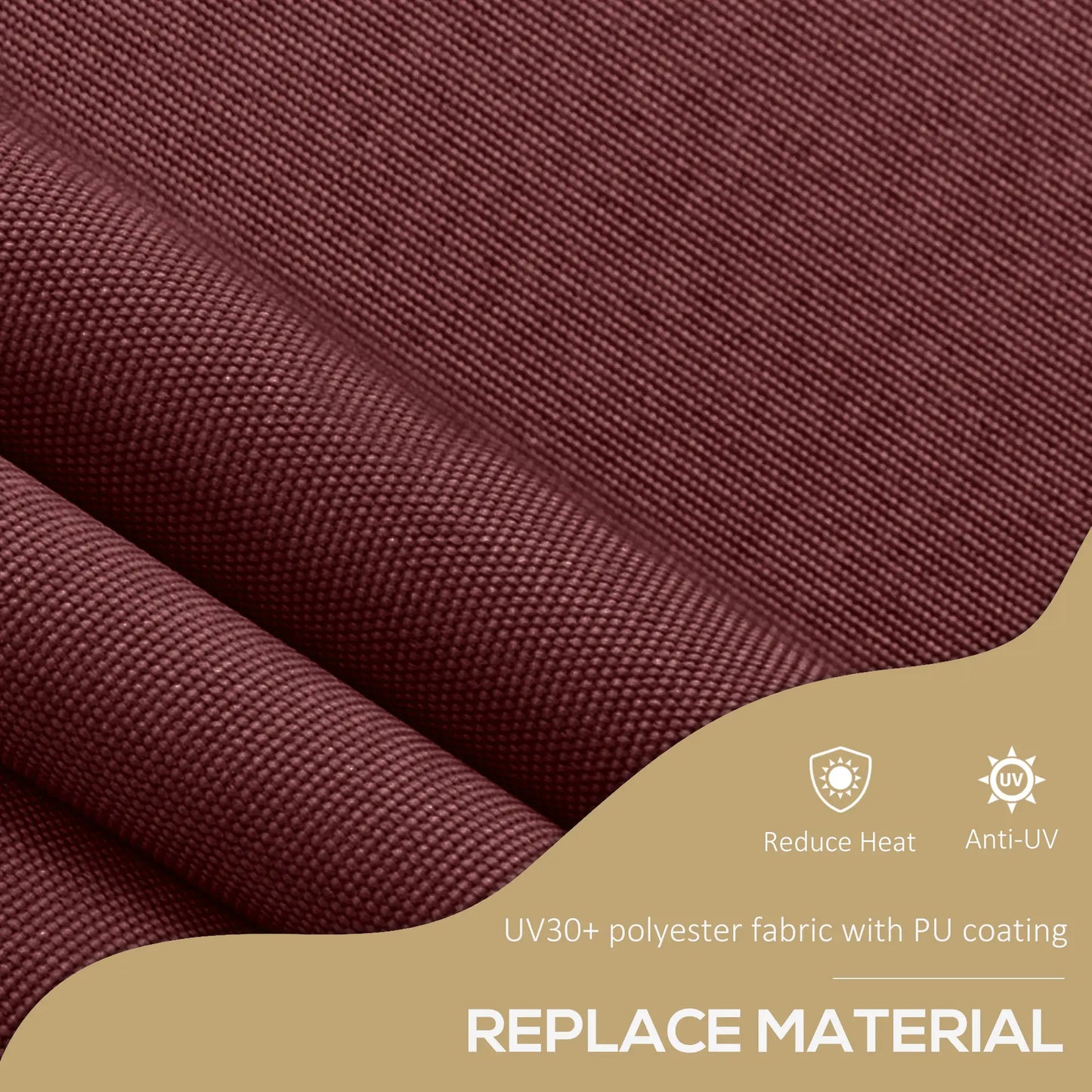 10' x 4' Manual Retractable Awning, Freestanding, UV Resistant, Wine Red Patio Awnings at Gallery Canada