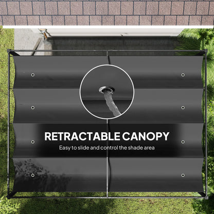 Pergola Shade 10x7, Modern Outdoor Shelter, Black Pergolas at Gallery Canada