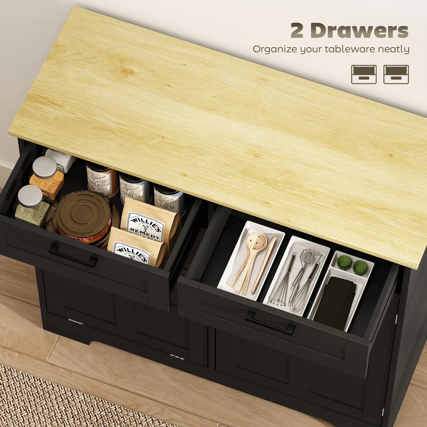 7 Gallon Tilt Out Garbage Cabinet, Kitchen Island, Black Bar Cabinets at Gallery Canada