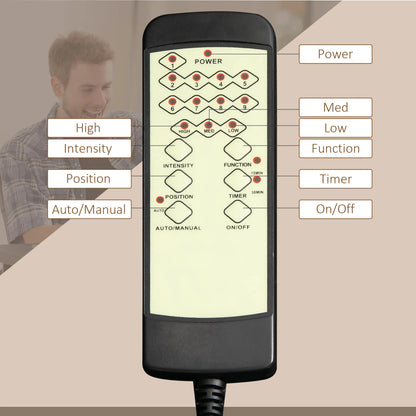 Reclining Massage Office Chair, High Back, Swivel Wheels, Brown Massage Chairs at Gallery Canada