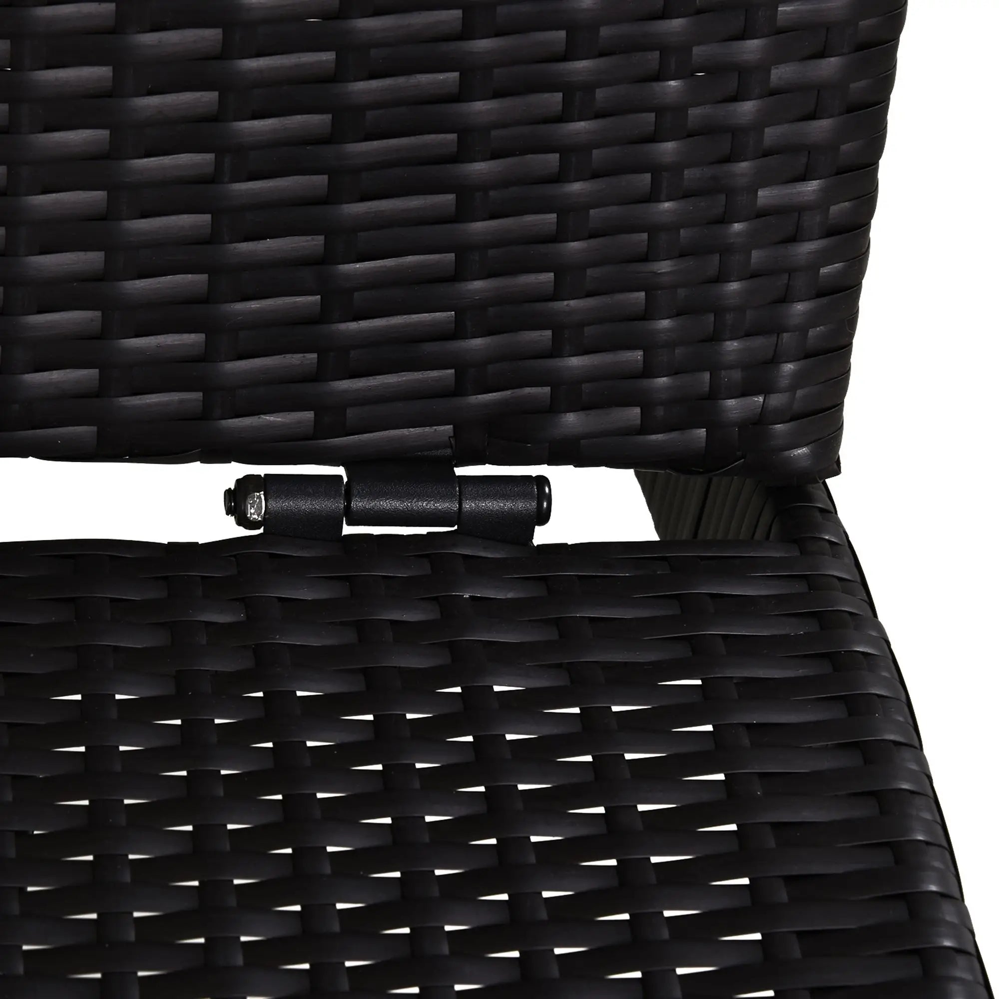 Foldable Rattan Chaise Lounge, Reclining Backrest, PE Wicker, Outdoor, Beige Chaise Loungers at Gallery Canada