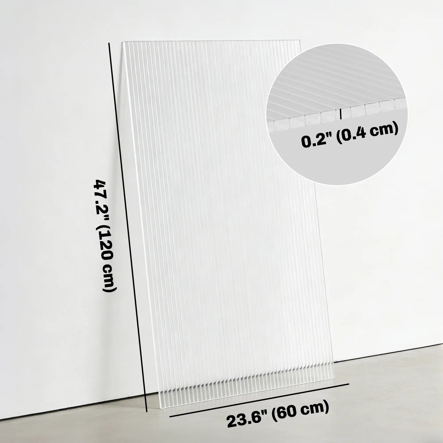 UV Protected Twin-Wall Greenhouse Panels, 47.2" x 23.6", 6 Pack, Clear Greenhouses at Gallery Canada
