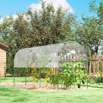 Tomato Greenhouse Tunnel, 4 Hoops, Top Tap, 157.5" x 48.4" x 67.3", Clear Tunnel Greenhouses at Gallery Canada