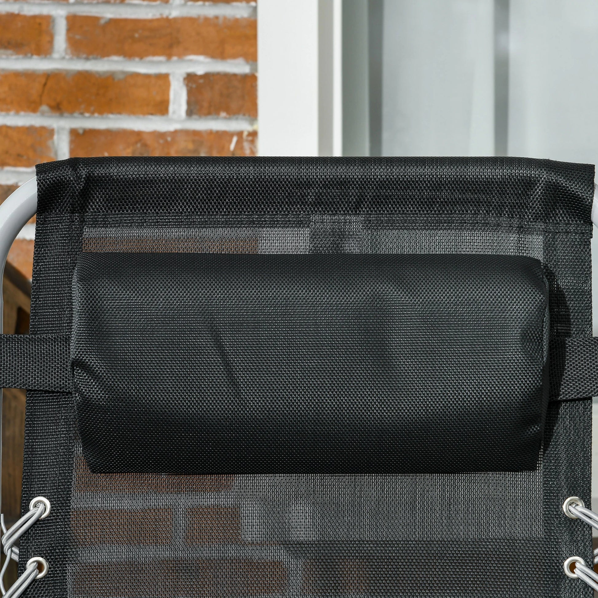 Folding Garden Chairs, Set of 2, Reclining Zero Gravity, Dark Grey Lounger Chairs at Gallery Canada