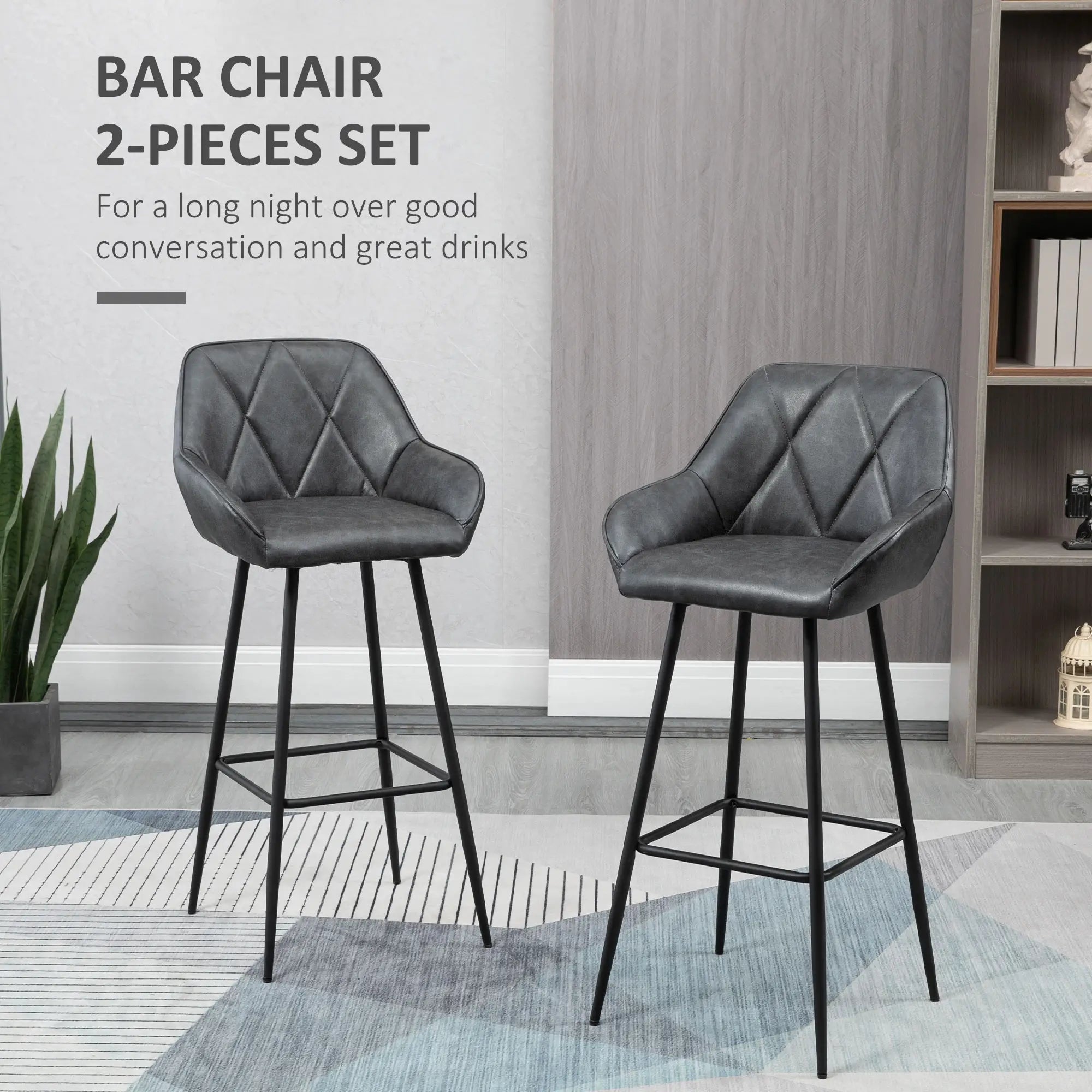 Retro Bar Stools Set of 2, 30