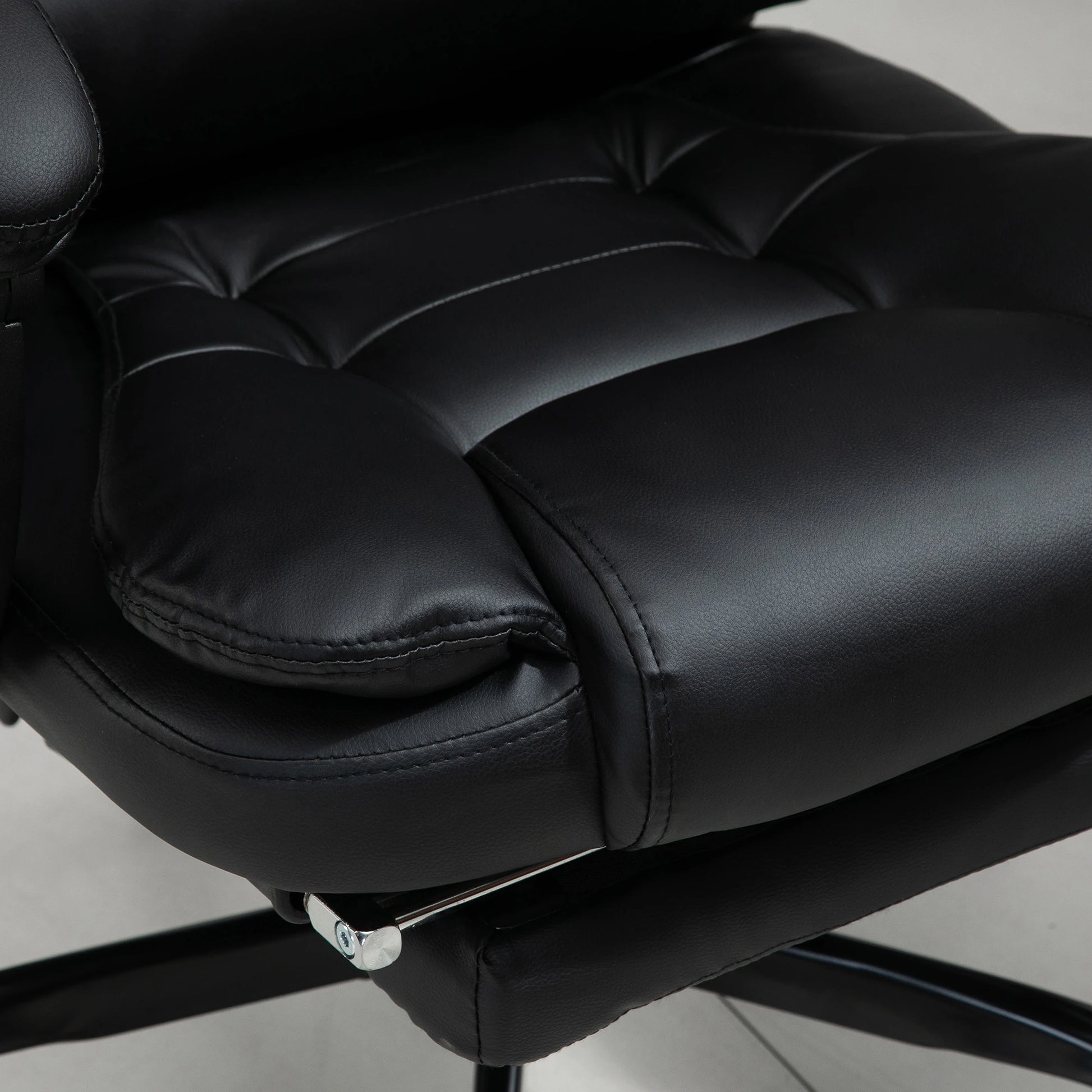 7-Point Vibrating Massage Chair, Reclining Office Chair, Footrest, Black Massage Chairs at Gallery Canada