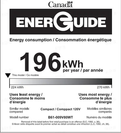 1.5 cu.ft Portable Clothes Dryer, Intelligent Drying, 850W, White Dryer Machines at Gallery Canada