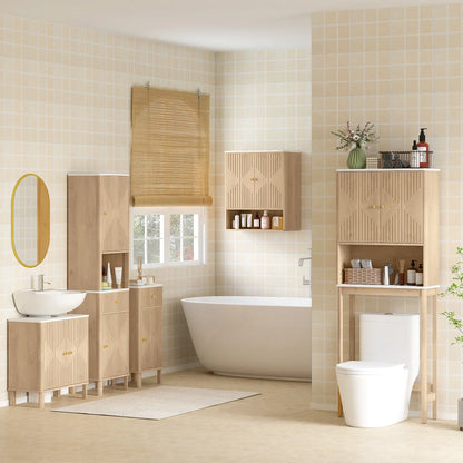 Floor Standing Bathroom Vanity, Bathroom Vanity Cabinet with Adjustable Shelf, Oak Sink Cabinets at Gallery Canada