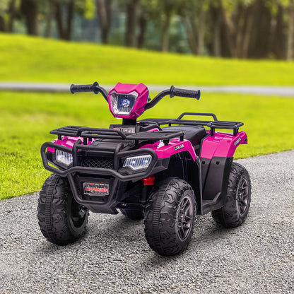12V Kids ATV Quad, 37-60 Months, Electric Vehicle with Music MP3, Pink Electric Toy Cars at Gallery Canada