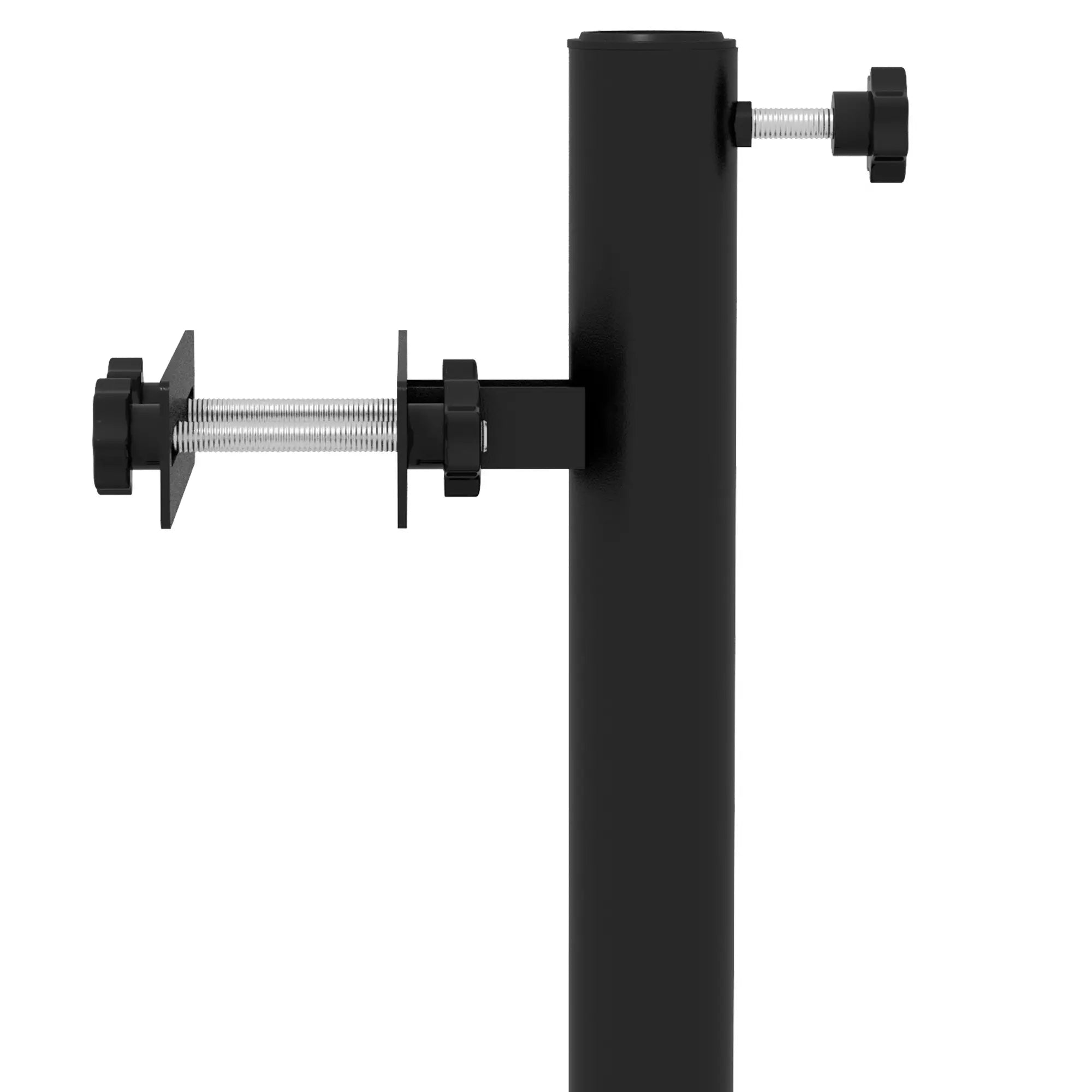 Patio Umbrella Holder Stand, Deck Railing Mount Bracket, Adjustable Clamps, Black Umbrella Bases at Gallery Canada