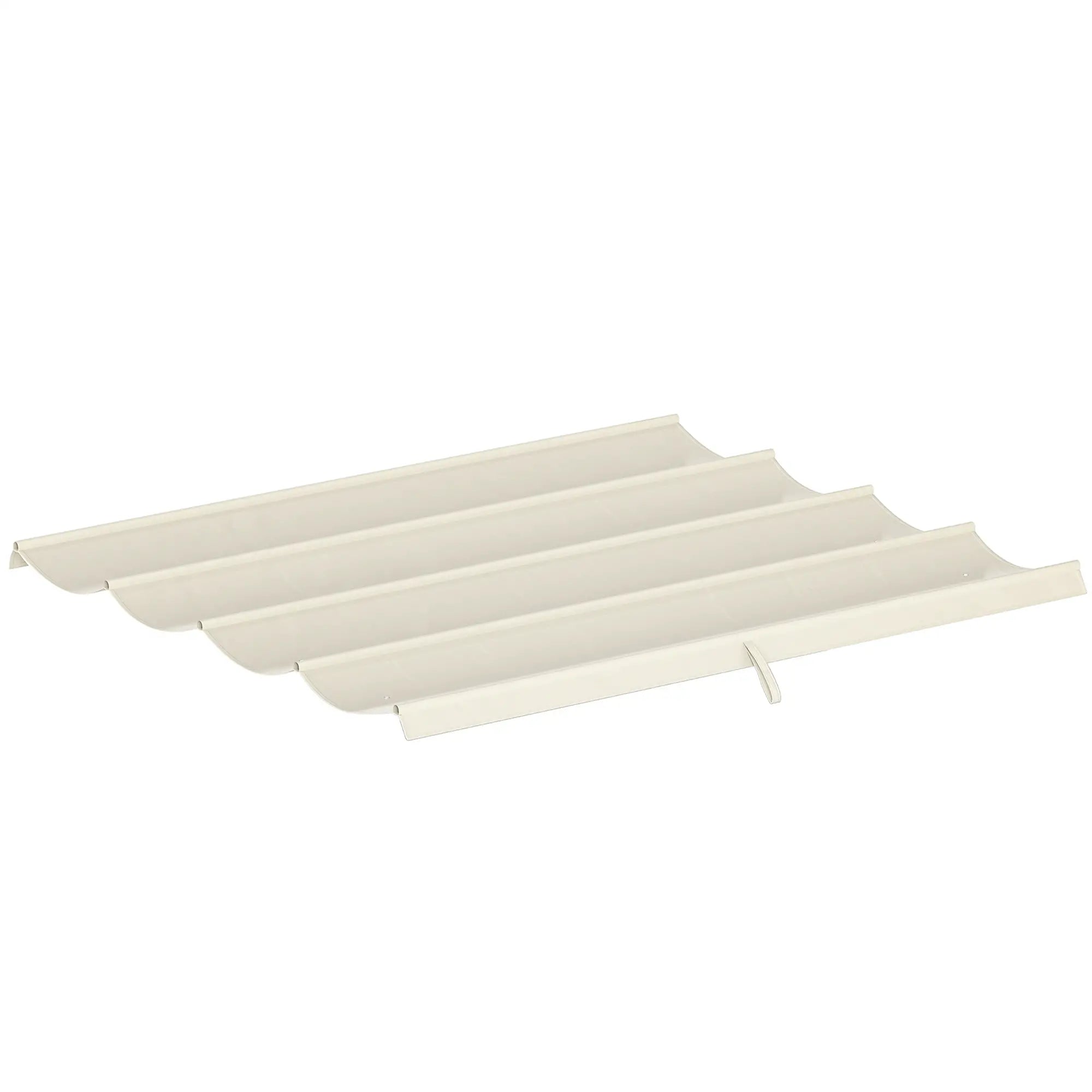 Retractable Pergola Canopy, 10' x 7' Sun Shade, UV30+, Cream White Gazebo Canopy Replacement Cream at Gallery Canada
