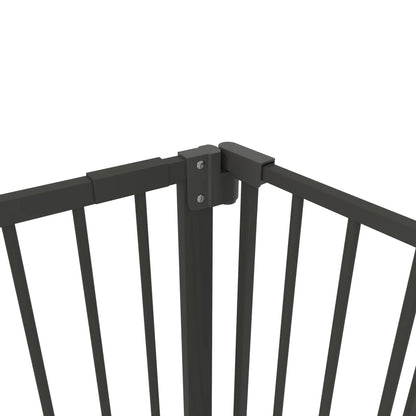Pet Gate with Door, 30 Inch Tall, Includes Extensions Kit, Black Houses, Kennels & Pens at Gallery Canada