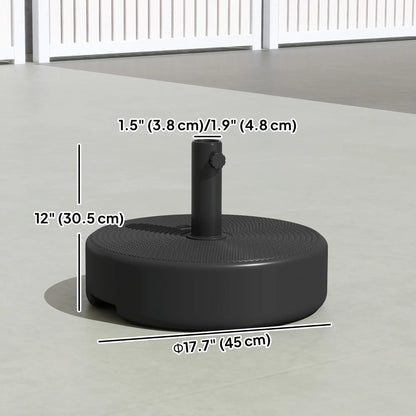 Patio Umbrella Base, 33 Lbs Water Or 42 Lbs Sand Filled, Black Umbrella Bases at Gallery Canada