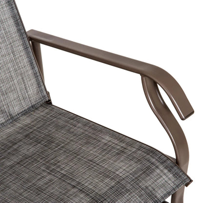 2 Person Patio Glider Rocking Chair, Outdoor Loveseat, Grey Outdoor Gliders at Gallery Canada