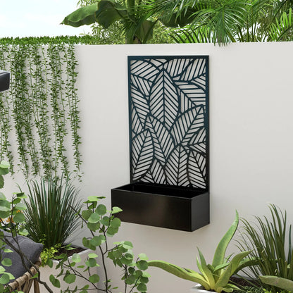 Metal Outdoor Raised Garden Bed, Privacy Screen, Black Raised Garden Beds at Gallery Canada