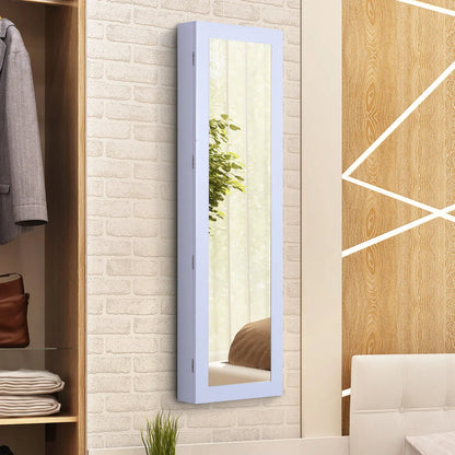 Mirror Jewellery Cabinet With Full Length Mirror, Wall Mounted Organizer, White Jewelry Armoire & Jewellery Mirror Cabinets at Gallery Canada