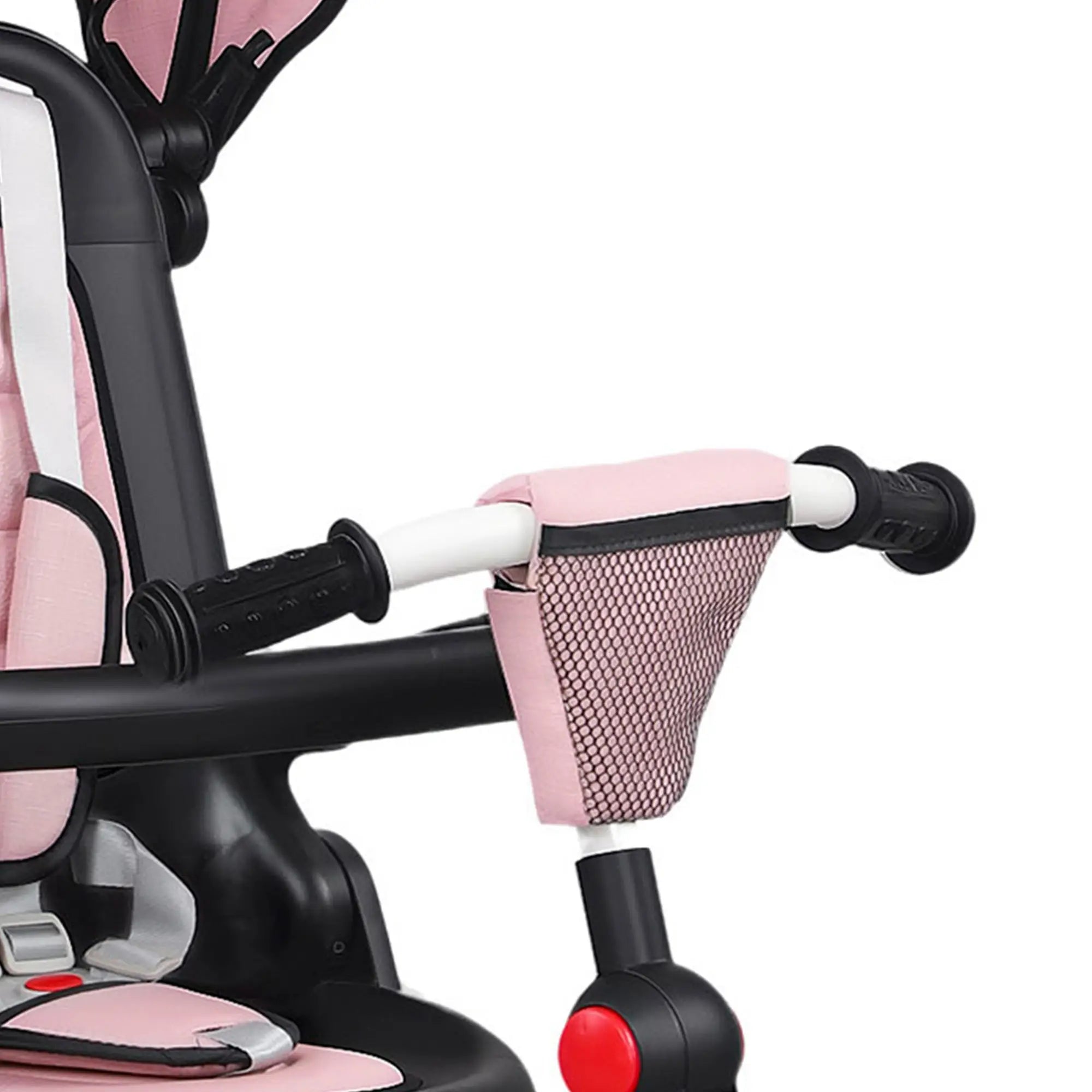 6 in 1 Toddler Tricycle, Push Handle, Removable Canopy, Rotatable Seat, Pink Tricycles for Kids at Gallery Canada
