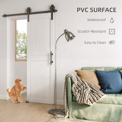 Barn Door with 5FT Sliding Hardware Kit, White