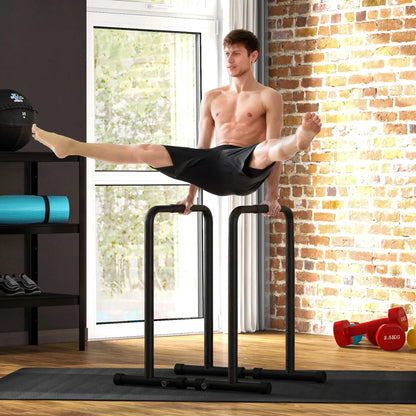 Adjustable Dip Station, Push Up Bars, 6 Width, 2 Height Levels More-Strength Training Equipment at Gallery Canada