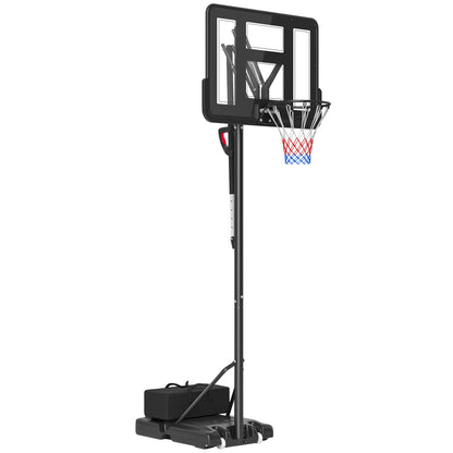 Portable Basketball Hoop, 7.7-10ft, Free Weight, Wheels, 43" Backboard Basketball at Gallery Canada
