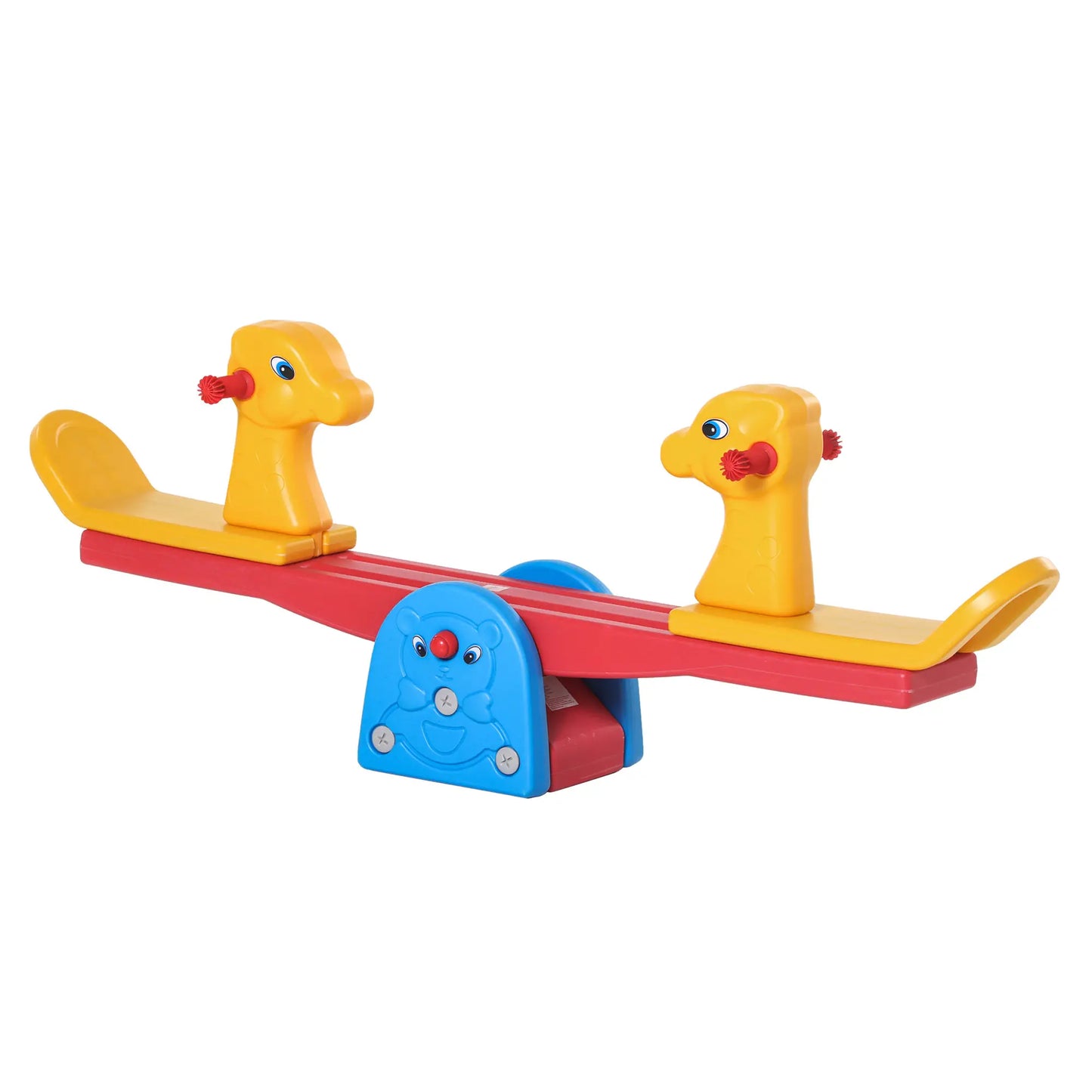 Kids Seesaw, 2 Seats with Easy-Grip Handles, Indoor Outdoor, 12-48 Months, Multicolor Gym Sets & Swings at Gallery Canada
