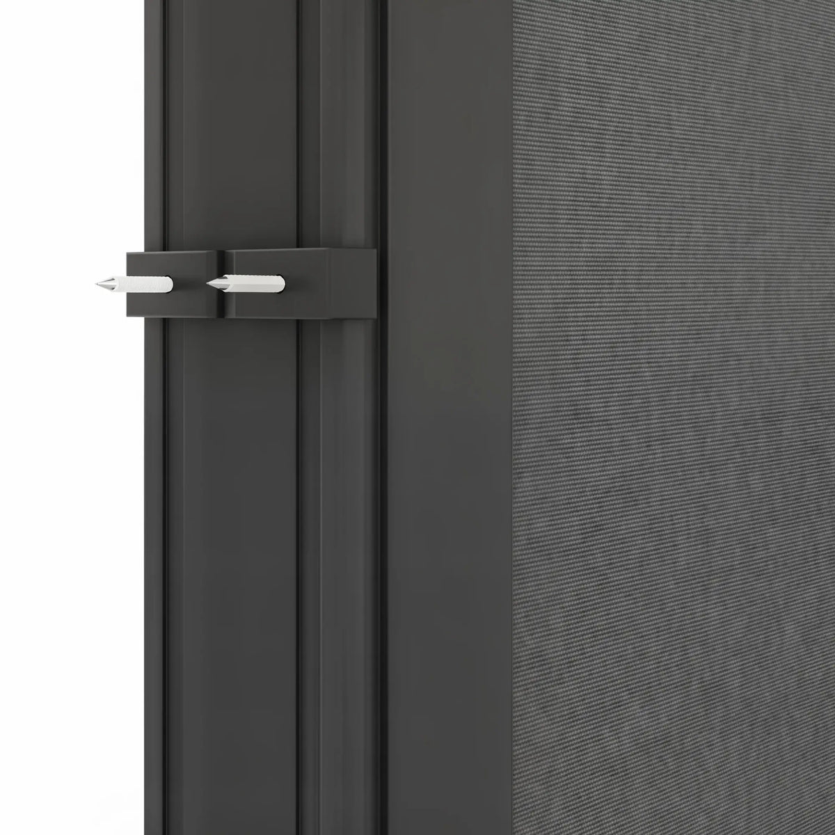 118" x 79" Outdoor Folding Privacy Screen, Retractable Side Awning, UV Wind Resistant, Light Grey Side Awnings at Gallery Canada