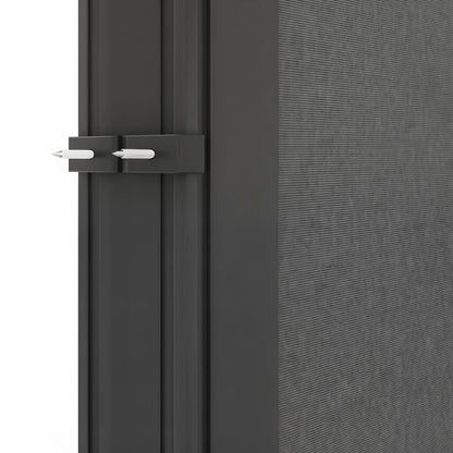 118" x 79" Outdoor Folding Privacy Screen, Retractable Side Awning, UV Wind Resistant, Light Grey Side Awnings at Gallery Canada