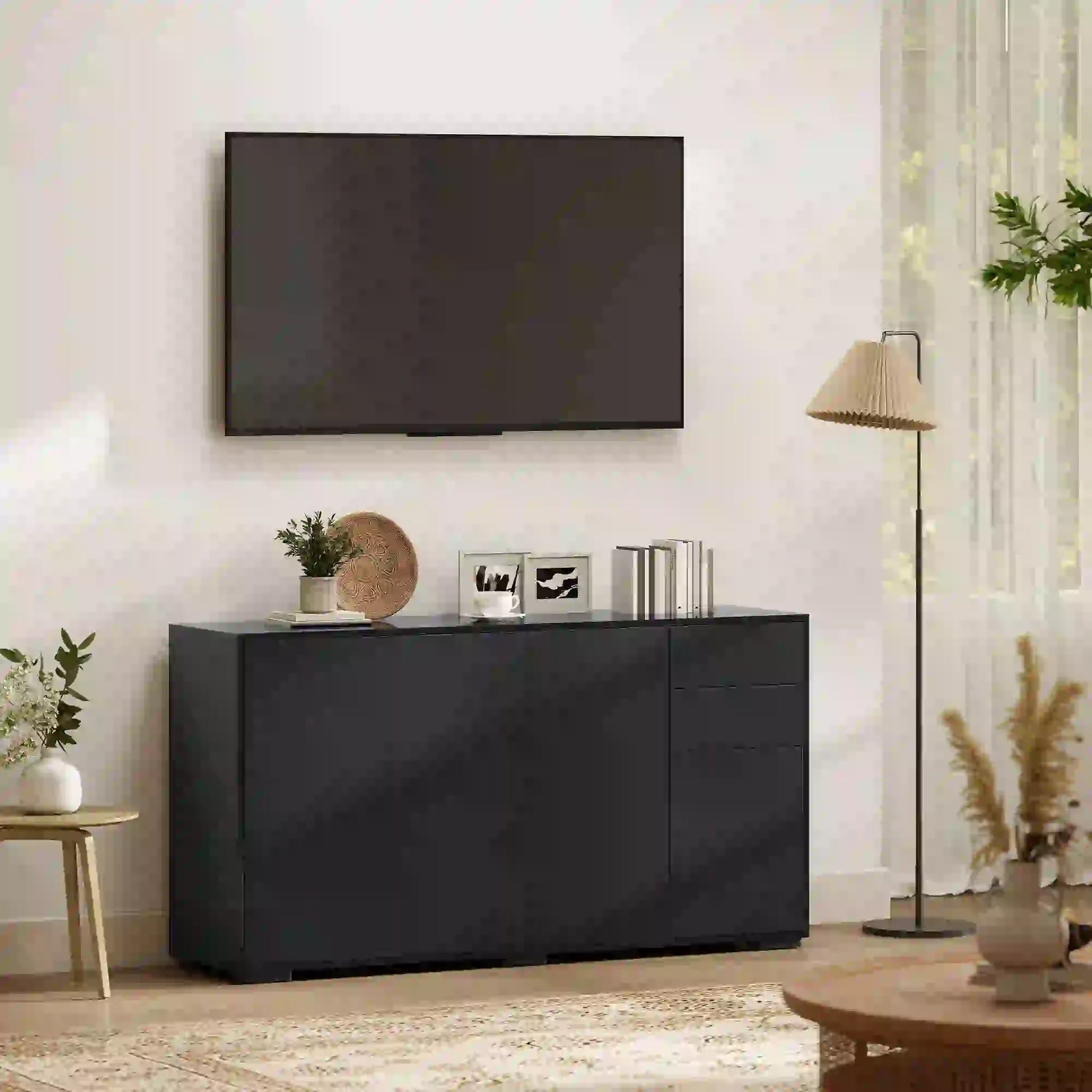 Kitchen Sideboard Storage Cabinet, Modern Coffee Bar, Black Bar Cabinets at Gallery Canada