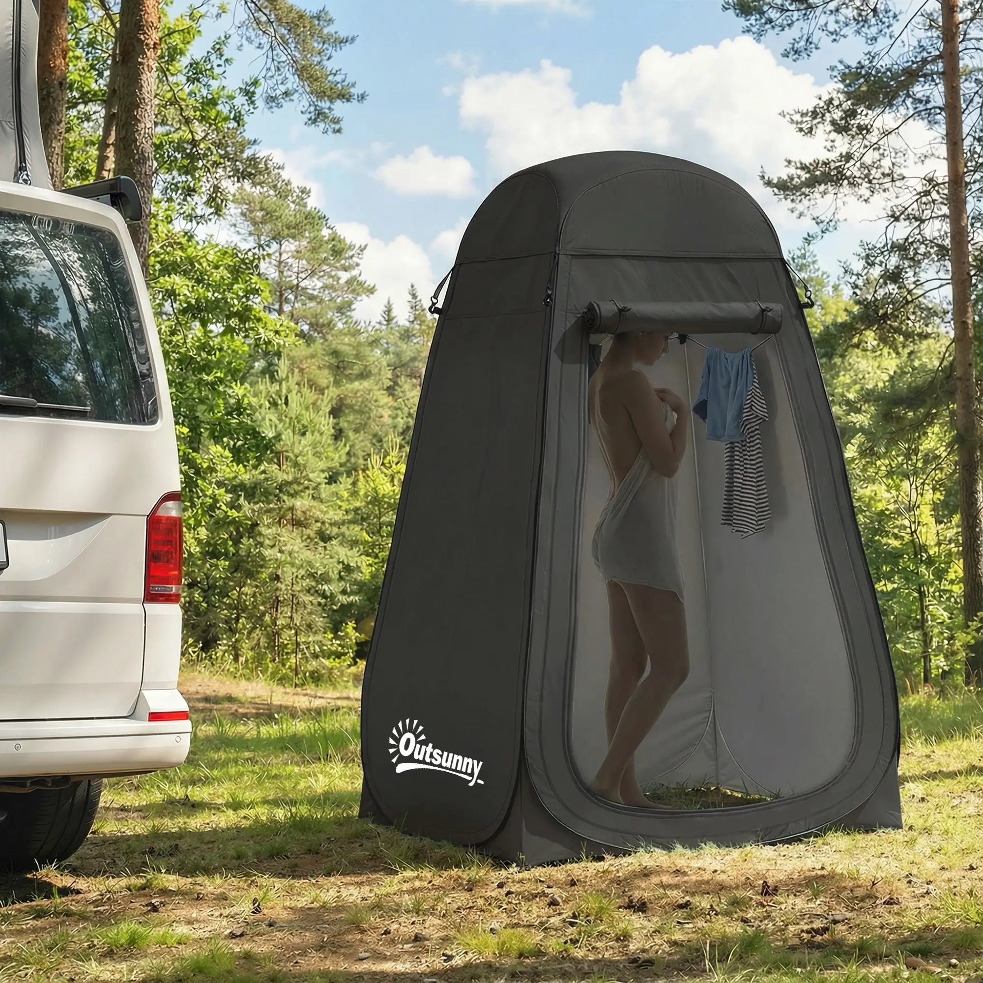 Pop Up Shower Tent, Portable Privacy Room, Black Camping Tents at Gallery Canada
