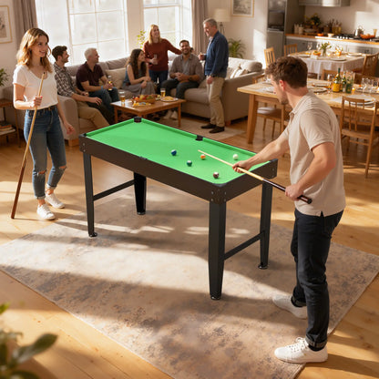 55 Inch Mini Pool Table, 2 Cues, 16 Balls, Accessories, Green Game Tables at Gallery Canada