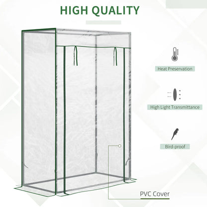 40"L x 20"W x 59"H Walk-In Greenhouse, Steel Frame, Roll-Up Door, Clear Walk In Greenhouses at Gallery Canada
