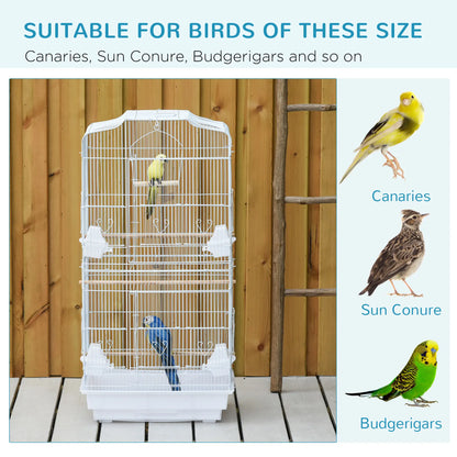 36" Bird Cage, Macaw Play House, Parrot Flight Cage, White Bird Cages at Gallery Canada