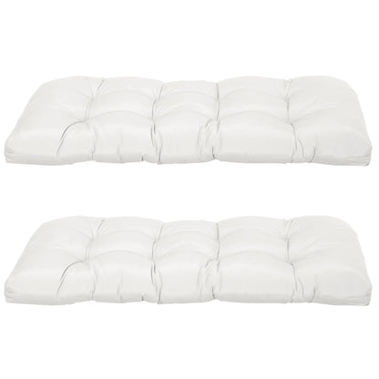 Patio Bench Replacement Cushions, 2 Seater, 43" x 19" x 3", Cream White Patio Chair Cushions at Gallery Canada