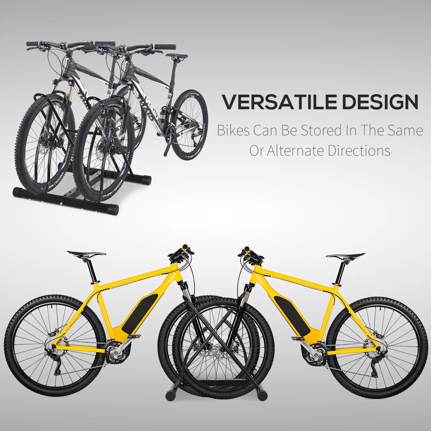 2 Bike Rack Floor Stand, Indoor Outdoor Bike Storage Holder Bike Parking Stands at Gallery Canada