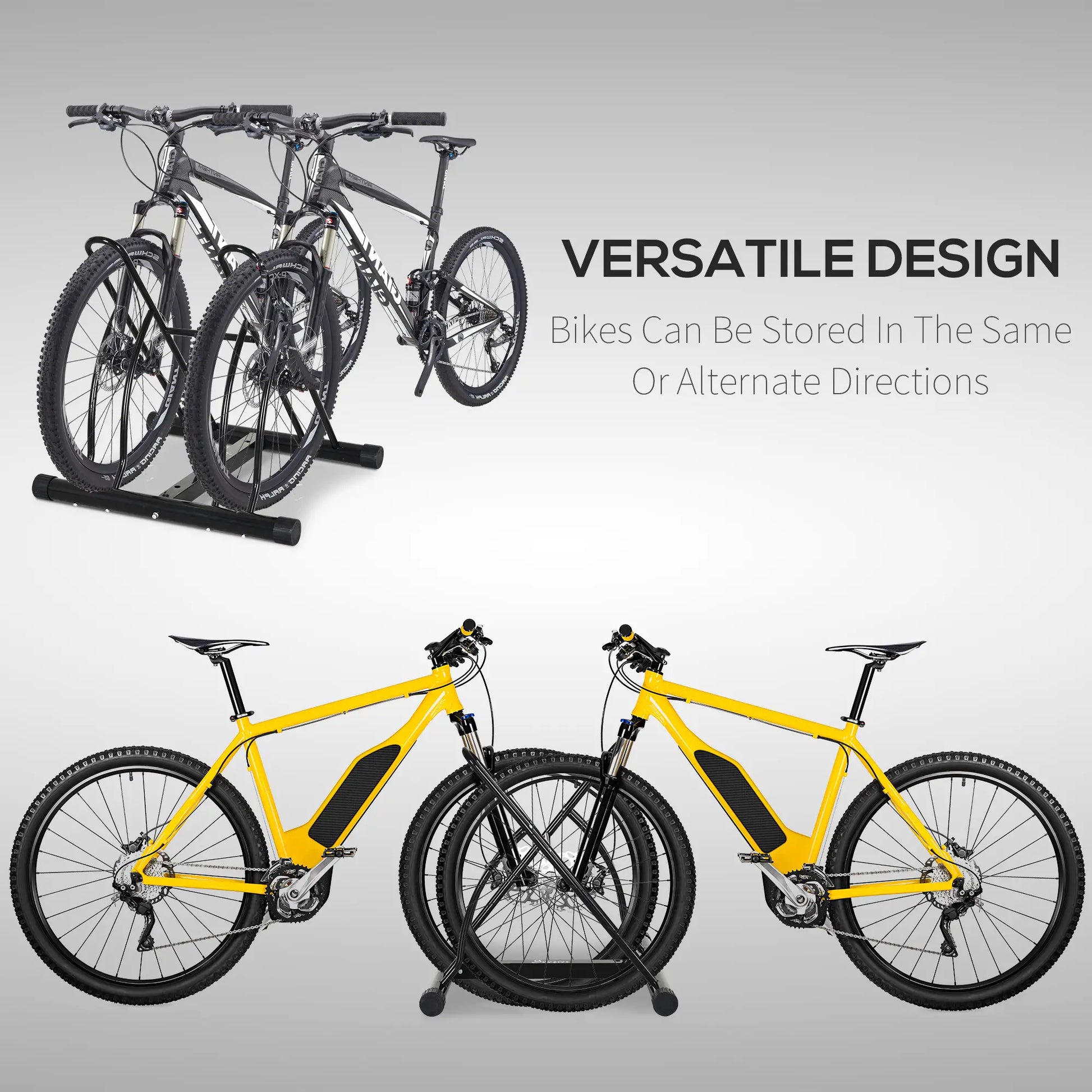 2 Bike Rack Floor Stand, Indoor Outdoor Bike Storage Holder Bike Parking Stands at Gallery Canada
