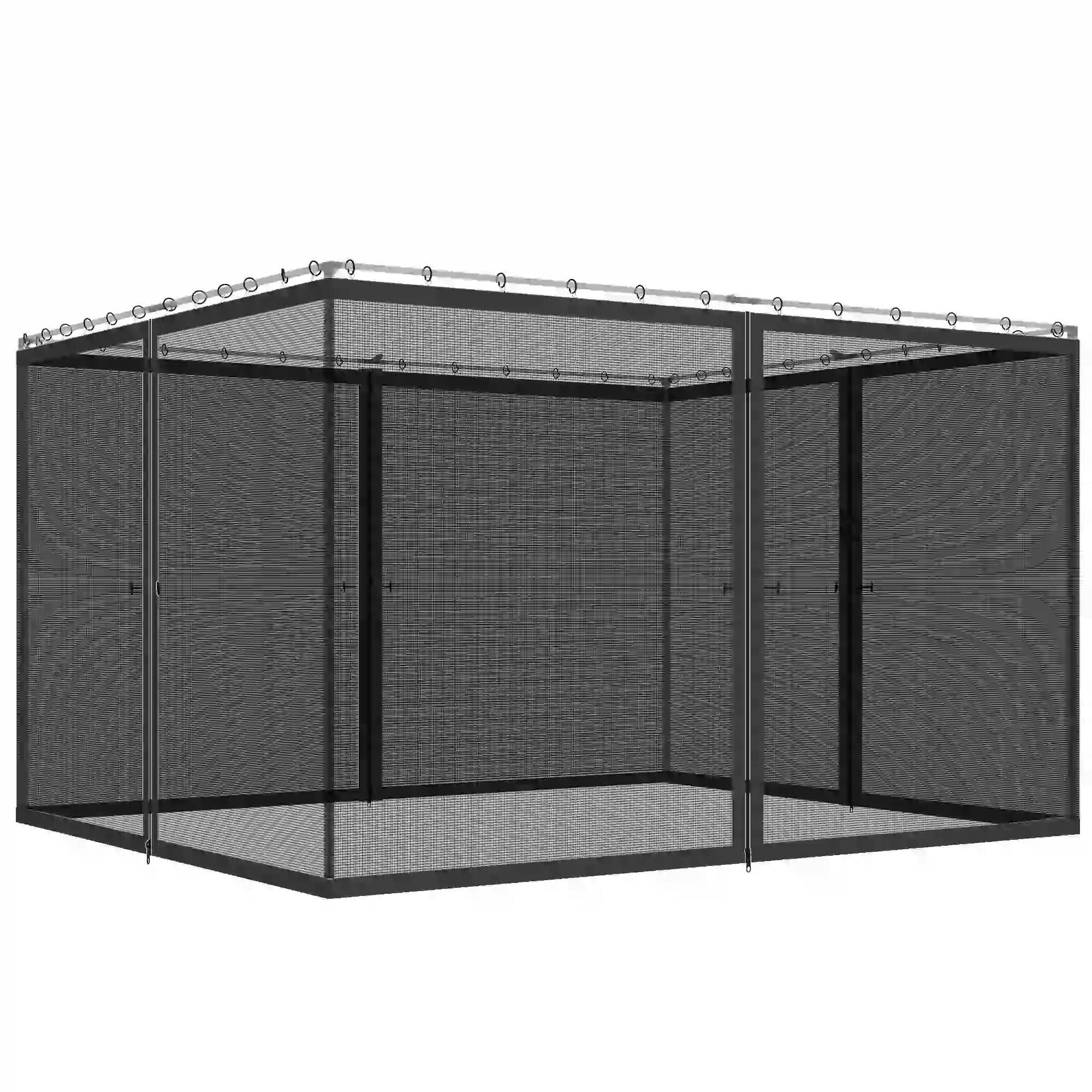 Mosquito Netting For Gazebo, 10' x 12', Black Gazebo Sidewalls Black at Gallery Canada