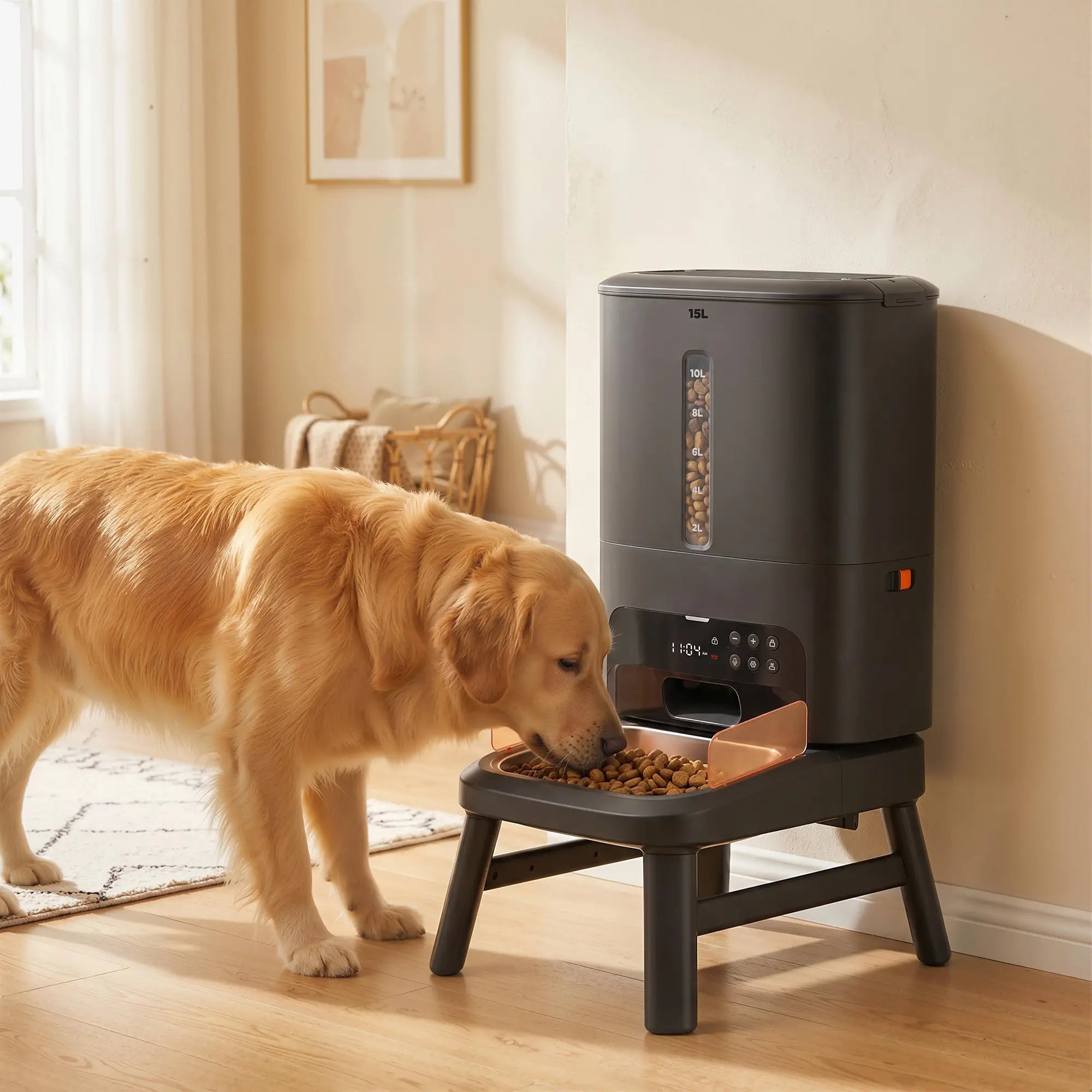 15L/63 Cups Anti-Clog Dog Feeder for Large Breeds Dog Bowls at Gallery Canada