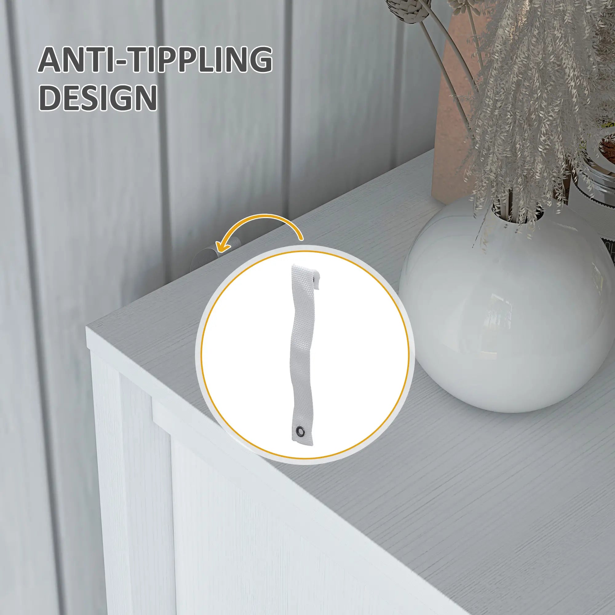 Sideboard Buffet, Storage Cabinet, TV Stand for 65 Inches, White Bar Cabinets at Gallery Canada