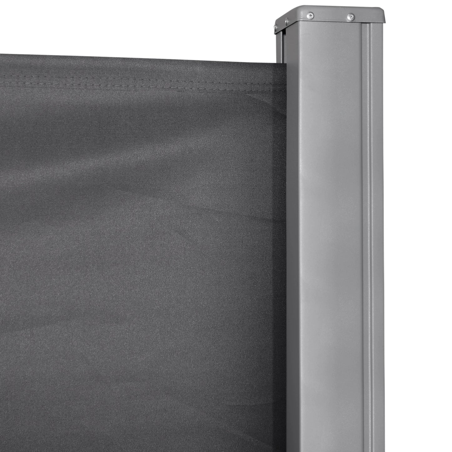 118" x 71" Outdoor Folding Privacy Screen, Retractable Side Awning, UV Wind Resistant, Grey Side Awnings at Gallery Canada