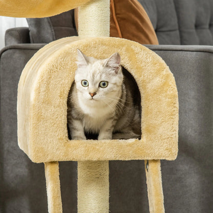 39" Deluxe Cat Tree Tower, Scratching Post, Kitten Condo, Deep Cream Cat Towers at Gallery Canada