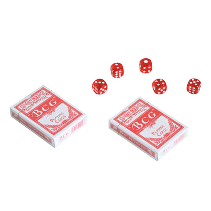 11.5 Gram Poker Chips Set, Aluminum Case, 500 Striped Dice, 2 Card Decks, Silver Game Tables at Gallery Canada